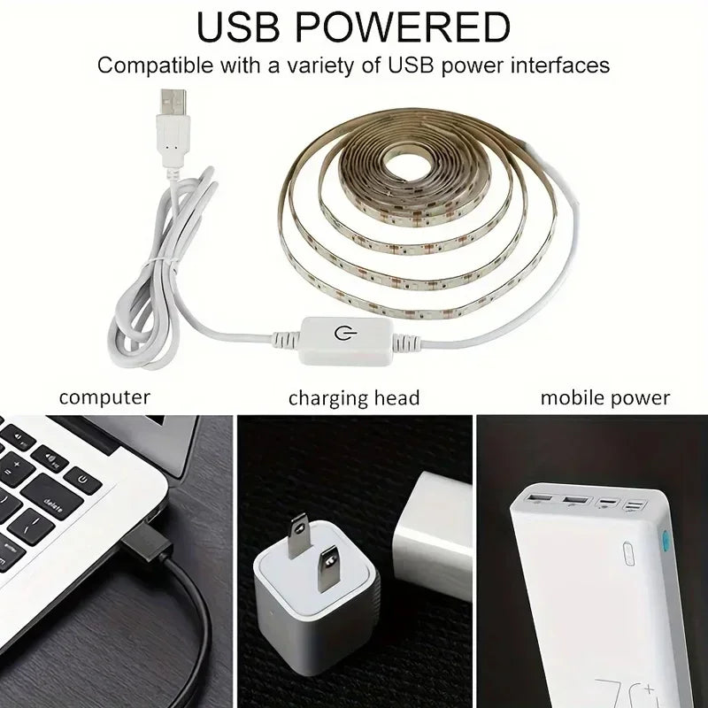 LED-Lichtstreifen mit USB-Verbindung